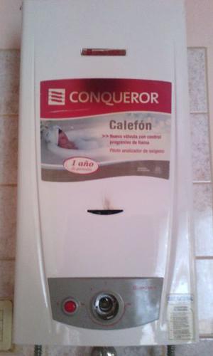 calefon conqueror de 14 lt a gas