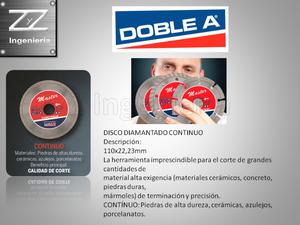 DISCO DIAMANTADO CONTINUO DOBLE A 115mm - 4 1/2