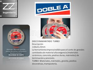 DISCO DIAMANTADO TURBO DOBLE A 115mm - 4 1/2