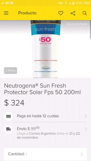 Protector solar neutrogena