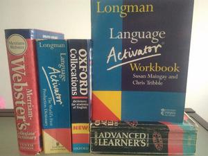 lote 5 diccionarios de inglés