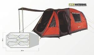 Carpa Iglu Waterdog Aral 6 Pers.+ Comedor 545x260x195cm