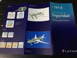 Carta De Seguridad (safe Card) Boeing  De Latam