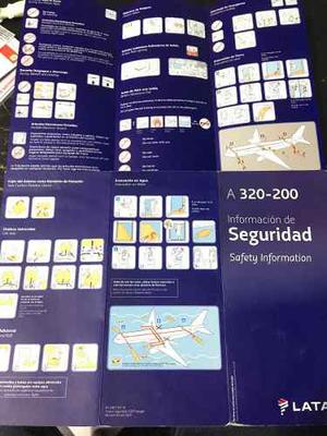 Cartilla De Seguridad (safe Card) De Latam Airbus A