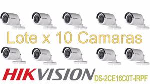 Lote 10 Camaras Hikvision DS-2CE16C0T-IRPF