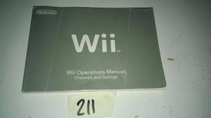 Manual De Operaciones Y Usuario Nintendo Wii Original