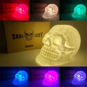 Skull Light Lampara Calavera Cambia De Colores!