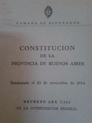 constitucion de la Provincia de BUENOS AIRES 