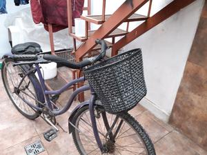 Bicicleta playera con canasto