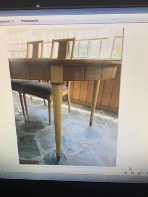 Combo escandinavo Mesa + 6 sillas