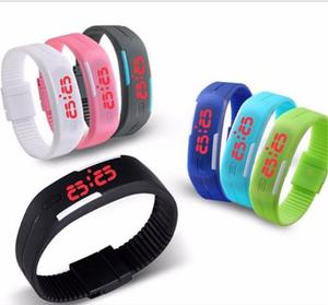 Reloj Pulsera Silicona Digital Led Hombres Mujeres Deportivo