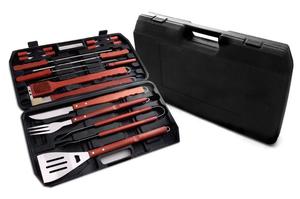 Set de parrilla. Estuche caja con accesorios para el asador