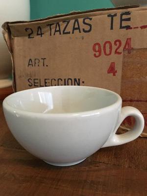 Taza Te/cafe Doble Porcelana Ud Remanente Fabrica