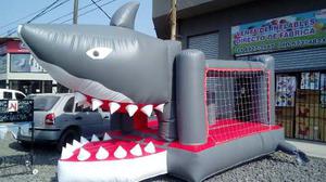 Tiburon Inflable Con Tobogan