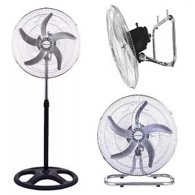 Ventilador Metalico Orix 5 Aspas 18 3 En 1 Pie/pared/turbo