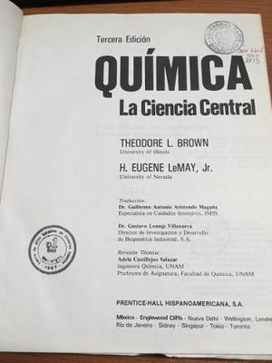 Quimica, La Ciencia Central - 3ra Ed. - Brown Y Lemay Jr
