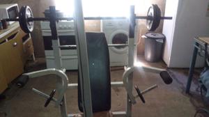 Vendo. Permuto gimnasio completo discos asta 38kg