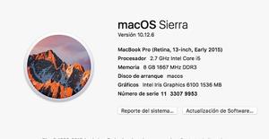 Apple Macbook Pro Retina, 13-inch, Early  I5 8gb 256gb