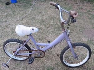 Bicicleta niña a reparar
