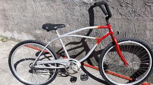 Bicicleta playera rodado 26, llantas de aluminio, freno