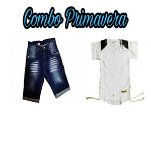 Combo Remera +Bermudas de Jeans