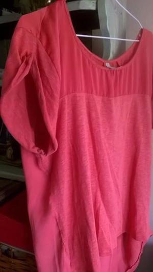 Remera color coral