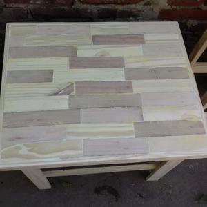 mesa de madera reciclada