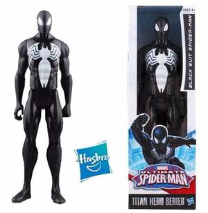 Muñeco Articulado Spiderman Negro Black Suit Hasbro 30 Cm