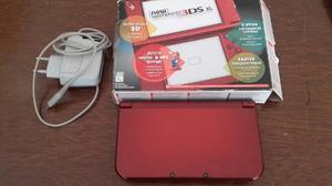New Nintendo 3 Ds Xl Roja Con Cargador Y Juegos Impecable.