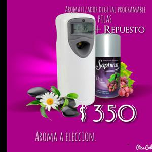 Aromatizador digital + pilas + fragancia $ 350