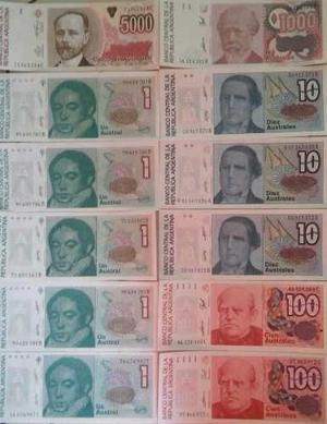 Billetes Antiguos (australes) Excelente Estado
