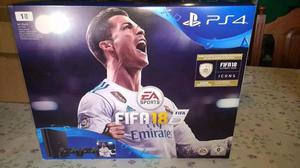 PS4 Slim 1tb + 2 joysticks + FIFA18