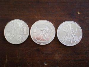 Tres Moneda Plata Rusa 10 Rublos 33,3 Gr. C/una Vendo/canjeo
