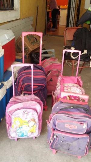 cinco mochilas carrito para niños