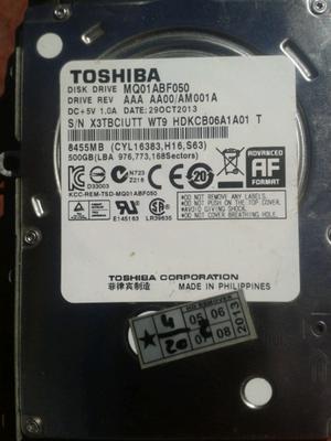 Disco duro tohsiba 500gb