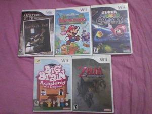 LOTE DE JUEGOS DE WII ORIGINALES MARIO / ZELDA / RESIDENT