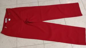 PANTALON ROJO CLAUDIA RUBINSZTEIN TALLE 40