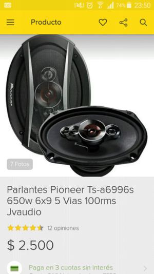 Parlantes pionner 650w 100rms