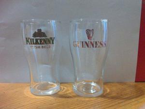 Vasos Media Pinta Guinness Y Kilkenny