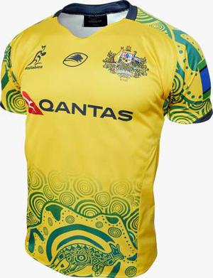 Camiseta Australia Rugby Wallabies Ed. Ltda. Indigenous 