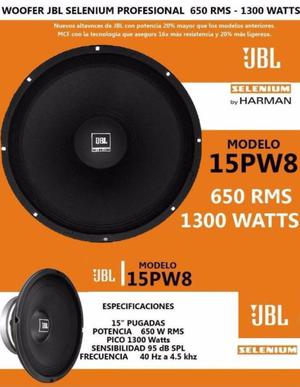 JBL 18WS/ 15"PW8.