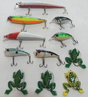 Kit 11 Señuelos / Pesca Tararira Dorado / De 5 Cm A 14 Cm