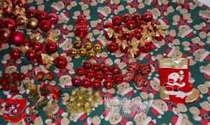 Lote de bolas y adornos de navidad- Excelente estado