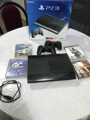 Playstation 3 Slim 250 Gb+2 Joysticks+ Juegos