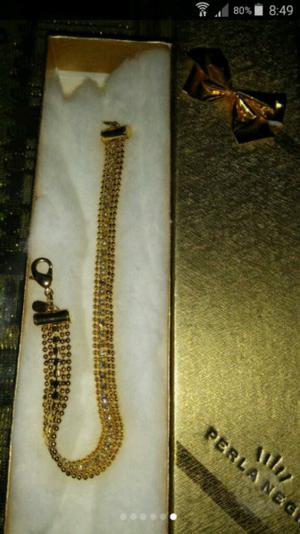 Pulsera Bañada Oro 18k Y Cubic