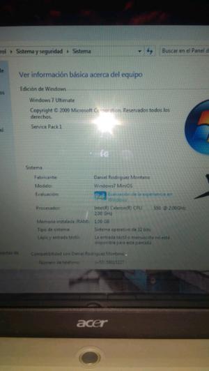 Acer aspire  bateria agotada windows7