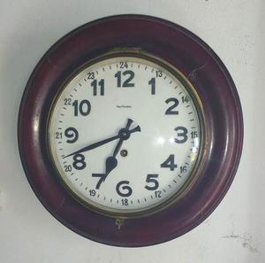 Antiguo Reloj De Ferrocarril Ansonia 42 Cm De Diametro