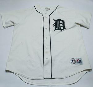 Casaca Baseball Detroit Tigers Majestic Talle Xl Con Detalle