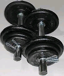 Par Mancuernas De 11 Kg Con Topes