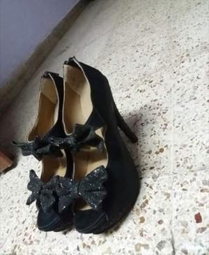 Zapatos Stiletto Negros de fiesta T39